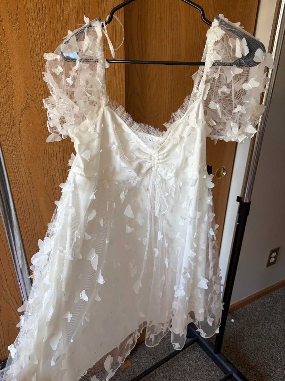 White Butterfly Dress